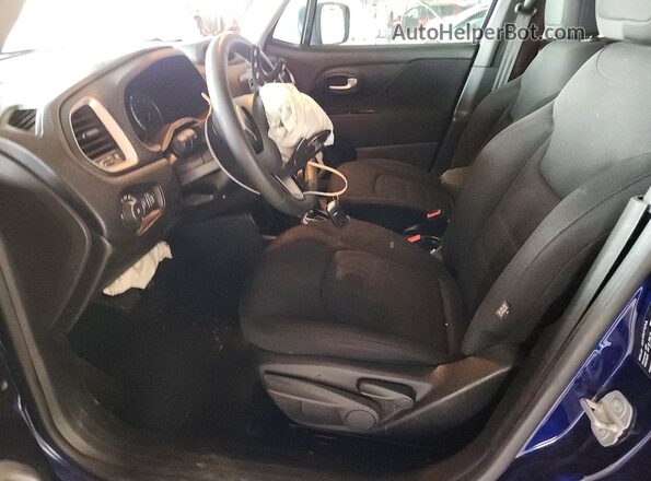 ZACNJABB0KPK19882 2019 JEEP RENEGADE Синий Вид салона спереди