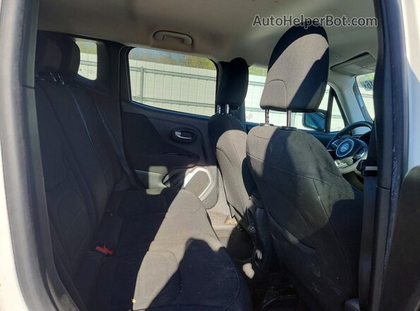 ZACNJABB1KPJ76847 2019 JEEP RENEGADE White Widok wnętrza z tyłu