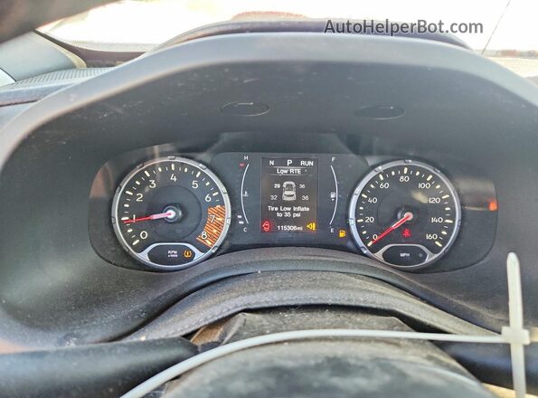 ZACNJABB1KPJ76847 2019 JEEP RENEGADE White Widok zestawu wskaźników