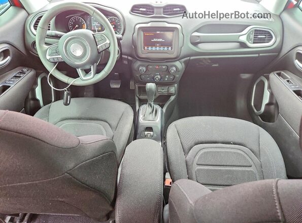 ZACNJABB1LPL72224 2020 JEEP RENEGADE Red Dashboard view