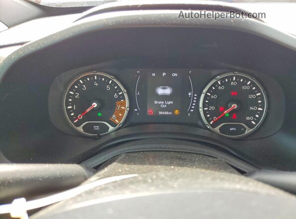 ZACNJABB3KPJ82519 2019 JEEP RENEGADE Red ხელსაწყოთა პანელის ხედი