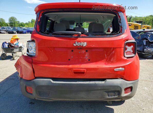 ZACNJABB3KPJ82519 2019 JEEP RENEGADE Red უკანა ხედი
