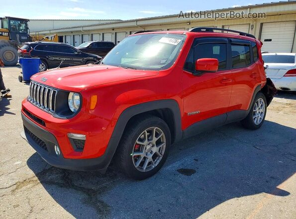 ZACNJABB3KPJ82519 2019 JEEP RENEGADE Red წინა მარცხენა ხედი სამი მეოთხედიდან