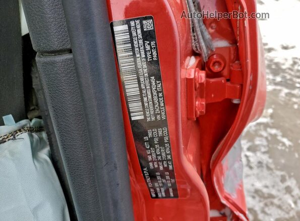 ZACNJABB3KPK04454 2019 JEEP RENEGADE Красный Вид наклейки с VIN-кодом