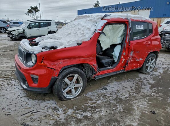 ZACNJABB3KPK04454 2019 JEEP RENEGADE Красный Передняя левая четверть