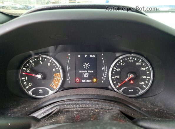 ZACNJABB4LPL50623 2020 JEEP RENEGADE Gray Вид щитка приладів