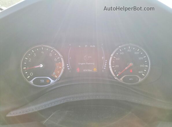 ZACNJABB9LPL60192 2020 JEEP RENEGADE Red Widok zestawu wskaźników