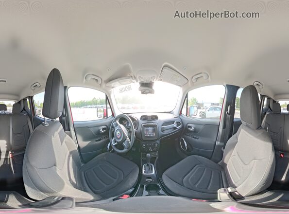 ZACNJABB9LPL60192 2020 JEEP RENEGADE Red Widok wnętrza 360 stopni