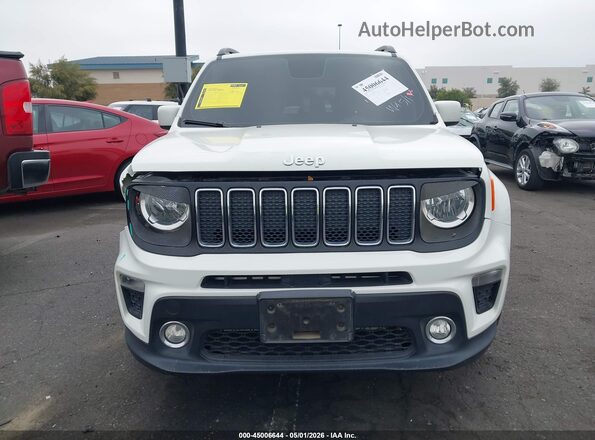 ZACNJABBXLPL40596 2020 JEEP RENEGADE White Вид задньої частини салону