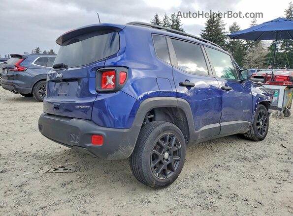 ZACNJBAB1KPK79287 2019 JEEP RENEGADE Blue Trasero derecho