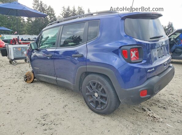 ZACNJBAB1KPK79287 2019 JEEP RENEGADE Blue Trasero izquierdo
