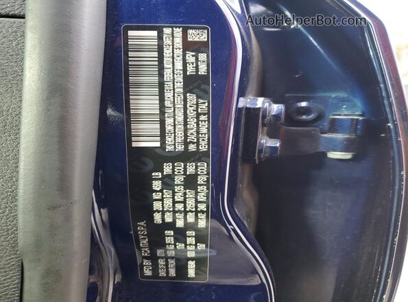 ZACNJBAB1KPK79287 2019 JEEP RENEGADE Blue Vista de la etiqueta del VIN