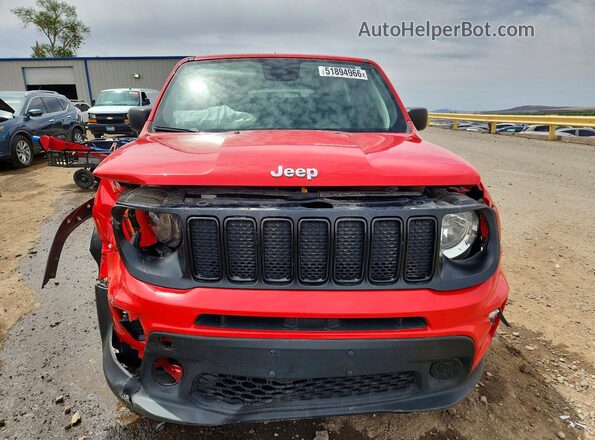 ZACNJBAB2LPL76502 2020 JEEP RENEGADE Красный Вид спереди