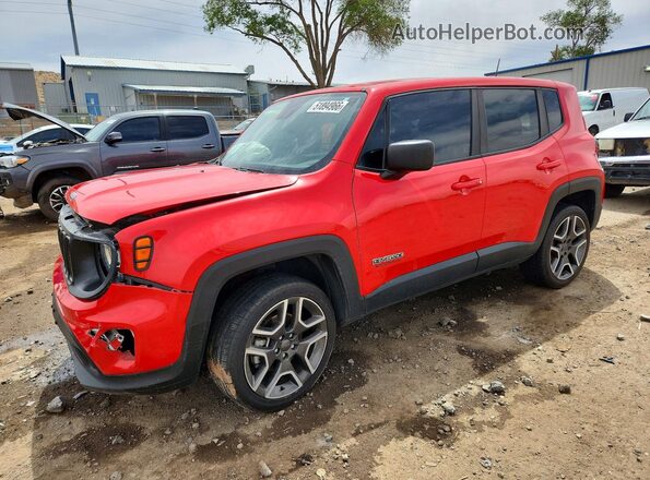 ZACNJBAB2LPL76502 2020 JEEP RENEGADE Красный Передняя левая четверть