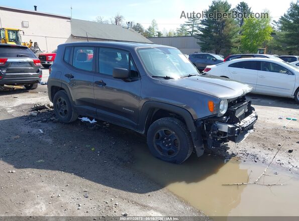 ZACNJBAB3KPJ73522 2019 JEEP RENEGADE Gray Front right