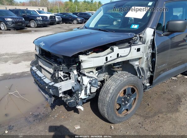 ZACNJBAB3KPJ73522 2019 JEEP RENEGADE Gray Front view