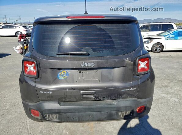 ZACNJBAB5KPJ76258 2019 JEEP RENEGADE Gray უკანა ხედი