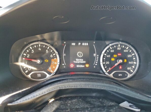 ZACNJBAB5KPJ76258 2019 JEEP RENEGADE Gray ხელსაწყოთა პანელის ხედი