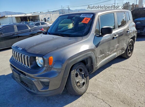 ZACNJBAB5KPJ76258 2019 JEEP RENEGADE Gray წინა მარცხენა ხედი სამი მეოთხედიდან