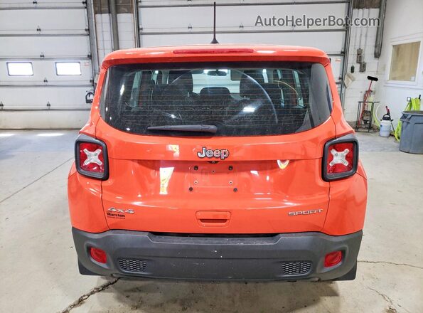 ZACNJBAB5LPL22403 2020 JEEP RENEGADE Orange Rear view