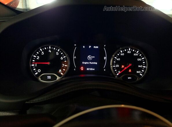 ZACNJBAB5LPL22403 2020 JEEP RENEGADE Orange Instrument cluster view