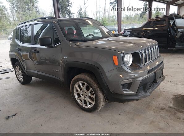 ZACNJBAB6LPL27044 2020 JEEP RENEGADE Gray Delantero derecho