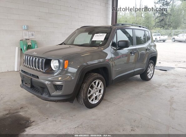 ZACNJBAB6LPL27044 2020 JEEP RENEGADE Gray Vista tres cuartos delantera izquierda