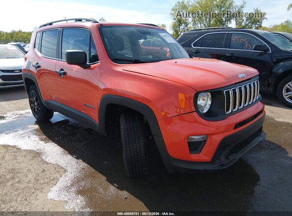 ZACNJBAB8KPK61076 2019 JEEP RENEGADE Оранжевый Передняя правая четверть