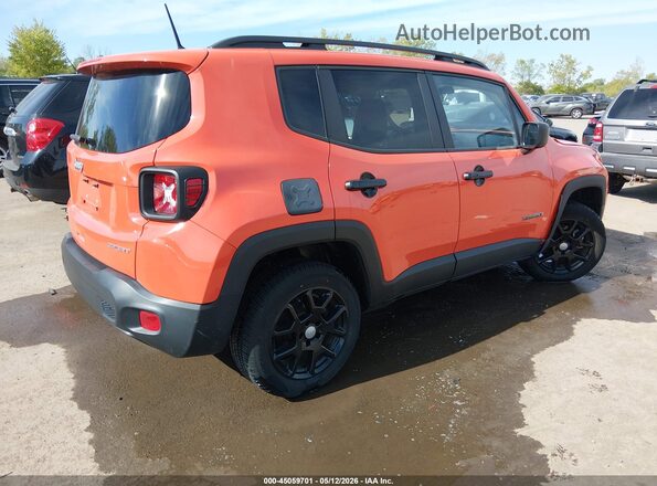 ZACNJBAB8KPK61076 2019 JEEP RENEGADE Оранжевый Задняя правая четверть