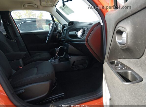 ZACNJBAB8KPK61076 2019 JEEP RENEGADE Оранжевый Вид салона спереди