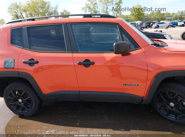 ZACNJBAB8KPK61076 2019 JEEP RENEGADE Оранжевый Вид задней части салона