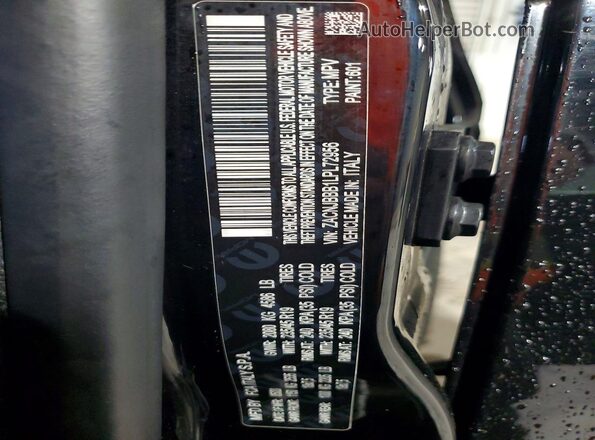 ZACNJBBB1LPL72956 2020 JEEP RENEGADE Black Widok wnętrza 360 stopni