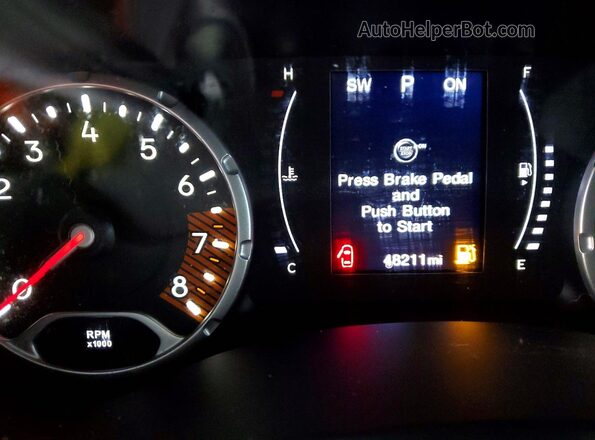 ZACNJBBB5LPL17622 2020 JEEP RENEGADE Белый Вид щитка приборов