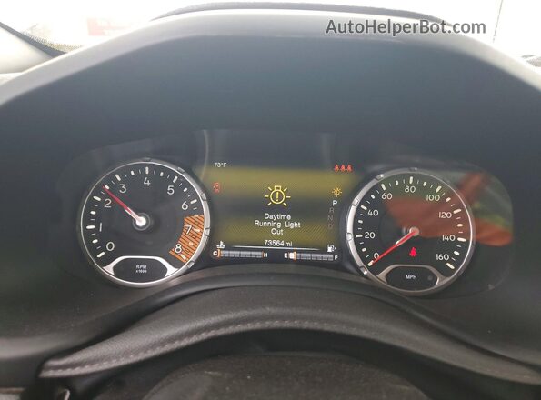 ZACNJBC13KPK25770 2019 JEEP RENEGADE Silver Вид щитка приладів