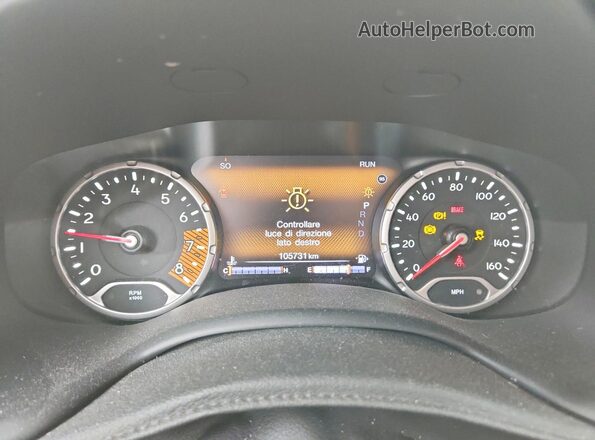 ZACNJBC17LPL77102 2020 JEEP RENEGADE Blue Սարքավորումների վահանակի տեսք