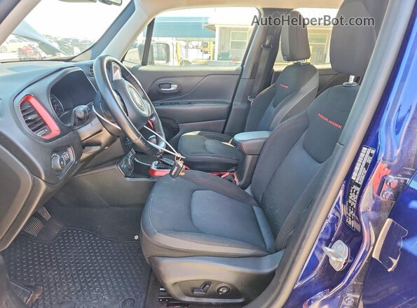 ZACNJBC1XLPL64408 2020 JEEP RENEGADE Blue Widok wnętrza z przodu