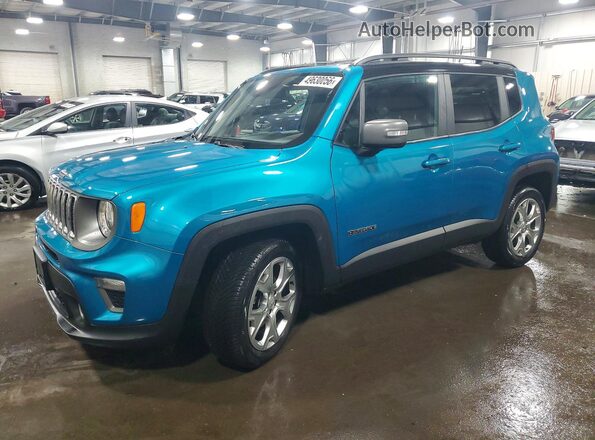 ZACNJBD10LPL90174 2020 JEEP RENEGADE Blue Առջևի ձախ երեք քառորդ տեսարան