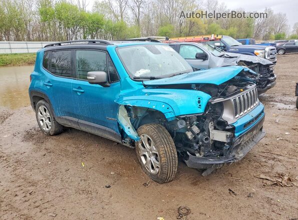 ZACNJBD14LPM03511 2020 JEEP RENEGADE Бирюзовый Передняя правая четверть