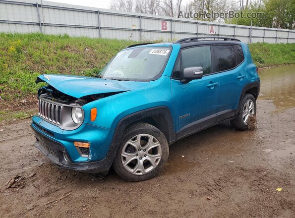 ZACNJBD14LPM03511 2020 JEEP RENEGADE Бирюзовый Передняя левая четверть