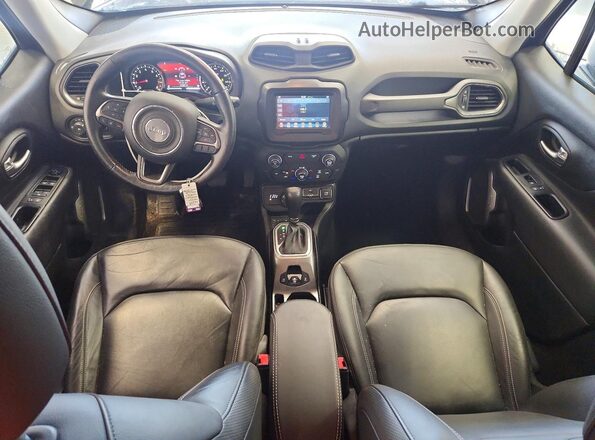 ZACNJBD16KPJ85490 2019 JEEP RENEGADE Black Widok deski rozdzielczej