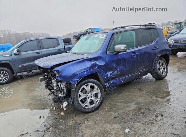 ZACNJBD1XKPJ95486 2019 JEEP RENEGADE Синий Передняя левая четверть