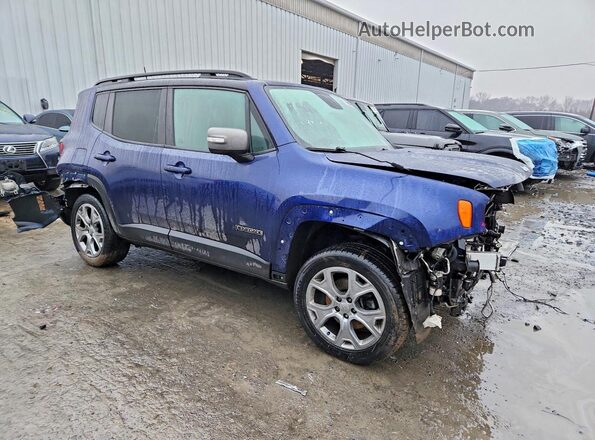 ZACNJBD1XKPJ95486 2019 JEEP RENEGADE Синий Передняя правая четверть