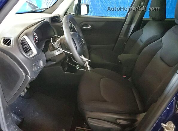 ZACNJCAB0MPM18902 2021 JEEP RENEGADE Blue Widok wnętrza z przodu