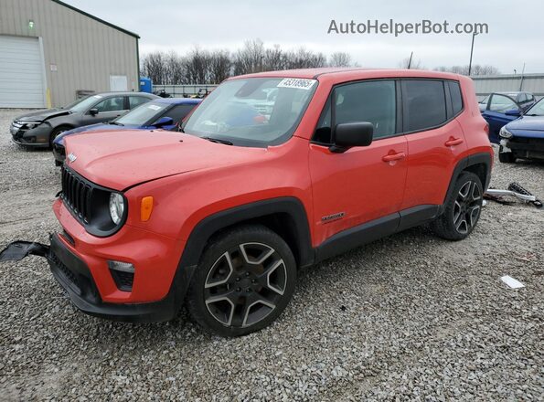 ZACNJCAB0MPM55951 2021 JEEP RENEGADE Красный Передняя левая четверть