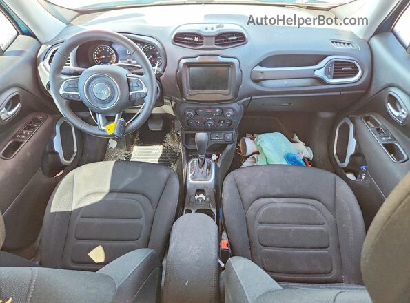 ZACNJCBB9MPM81155 2021 JEEP RENEGADE Бирюзовый Вид панели приборов