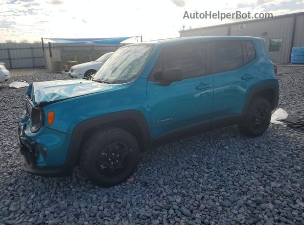 ZACNJDA19NPN99996 2022 JEEP RENEGADE Turquoise Przód lewy