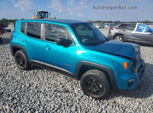 ZACNJDA19NPN99996 2022 JEEP RENEGADE Turquoise Przód prawy