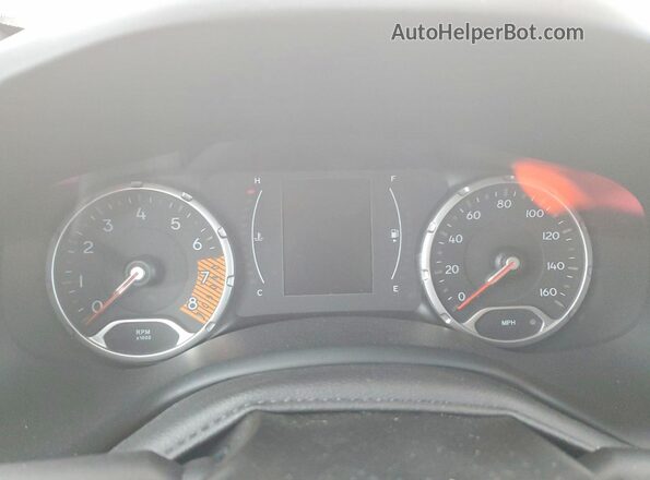 ZACNJDAB4MPN28129 2021 JEEP RENEGADE Black Вид щитка приладів
