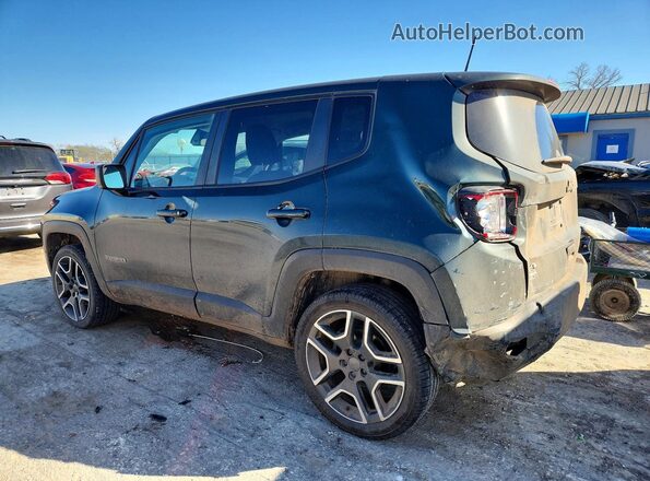 ZACNJDAB8MPM43553 2021 JEEP RENEGADE Зеленый Задняя левая четверть