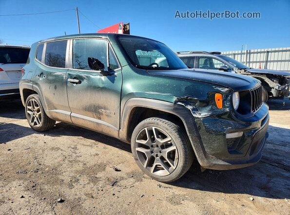 ZACNJDAB8MPM43553 2021 JEEP RENEGADE Зеленый Передняя правая четверть